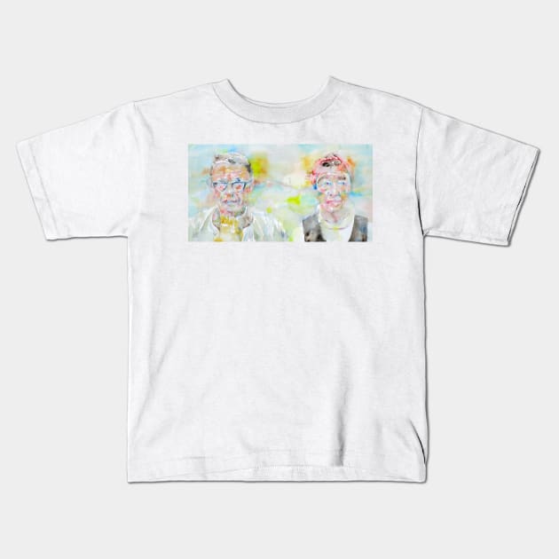 SARTRE & SIMONE DE BEAUVOIR Kids T-Shirt by lautir